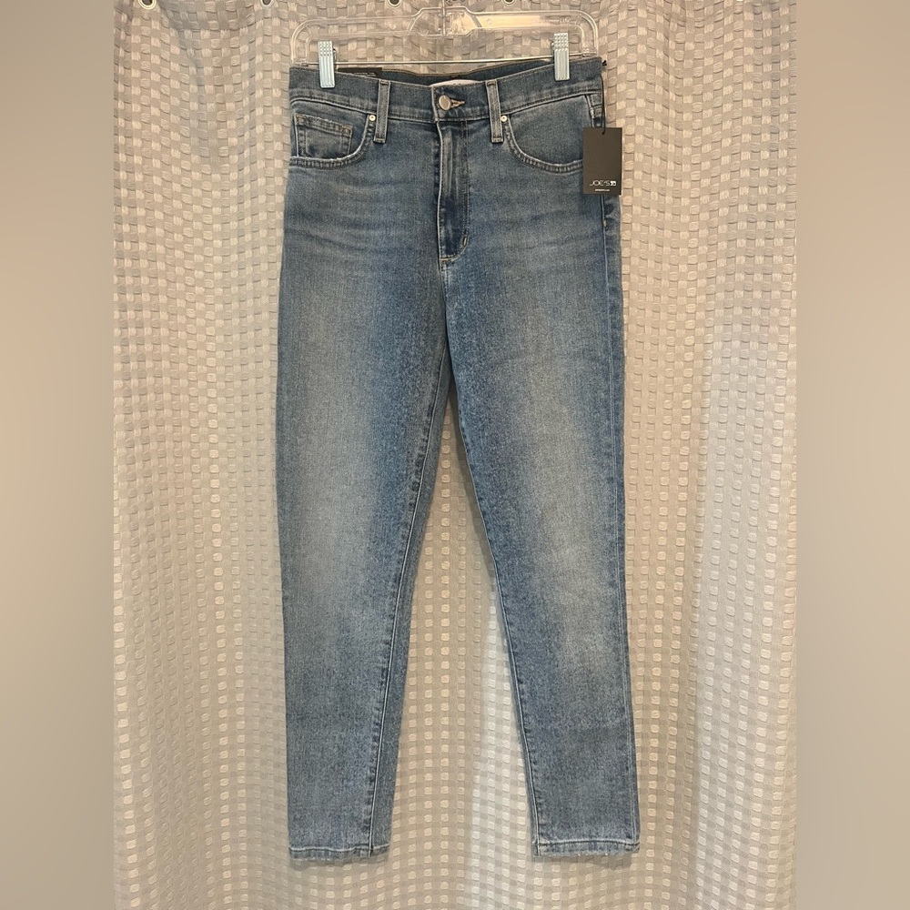Joe's Jeans “The Charlie” Blue Denim Jeans with Tan Stitching